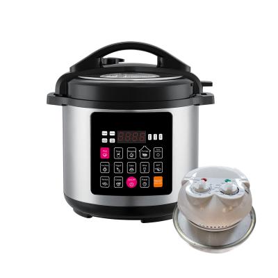 China Hotel 5L Pressure Cooker Air Fryer Stainless Steel Electric Rice Cooker 12 in 1 Multi Function for sale