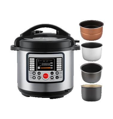 China Large Hotel Cooker 8L Stainless Steel Adjustable Programmable Commercial Pressure Cooker Electric Pressure Cooker for sale