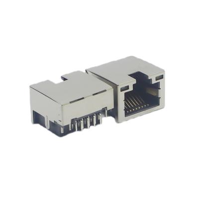 China SMD Mid Mount RJ45 Female Port Coupler Modular Jack Female To Female for sale