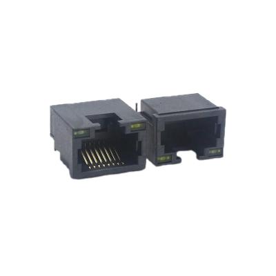 Κίνα Όλο πλαστικό SMD ethernet RJ45 Θηλυκή υποδοχή σύνδεσης με LED 8P8C προς πώληση