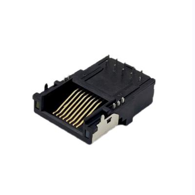 Cina ODM 125V Mezza femmina RJ45 Presa connettore femmina con filtraggio Gigabit L25.4mm in vendita