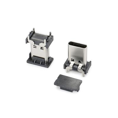 China DIP Vrouwelijke SMD SMT USB Type C-connectoren Micro USB-aansluiting 24Pin Te koop