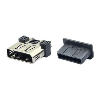 China LCP-Lötmittel Displayport DP-Buchsenstecker 180 Grad SMT Au 1u