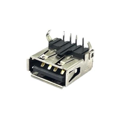 China 90 graden 2.0 USB type a-aansluiting Connectorpoort 4-pins vrouwelijk 30V 1,5A Te koop