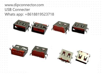 China Orange USB Socket Connector Withstand Voltage AC500V High Performance for sale