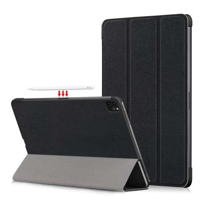 China Lightweight Triple Flip Tablet Case 11 Inch PU Leather Case For Apple Ipad Pro 11 Tablets Cover 2021 for sale