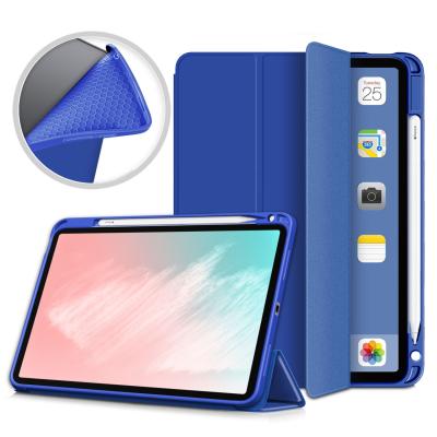 China Apple Ipad air4 10.9 inch 2020 Lightweight TPU Tablet Cover Case With Triple Pen Slot Case for sale