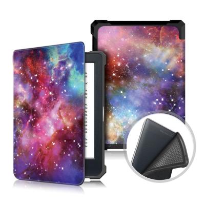 China Three Ways Ultrathin PU Leather + Soft Shell Smart Case Sleep Support Cover Device Fits KOBO Nia eBook Reader Cover Device for sale