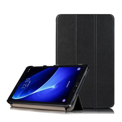 China Lightweight Triple Flip Cover Stand Stand PU Leather Tablet Case For Samsung Galaxy Tab A7 10.1 SM-T580N/T585C Case for sale