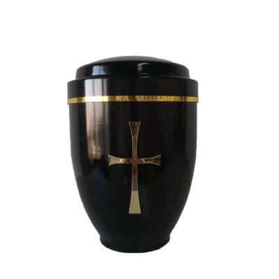 China Best Selling Simple Metal Keepsake Burial Urns Biodegradable Cremation Human Ashes for sale