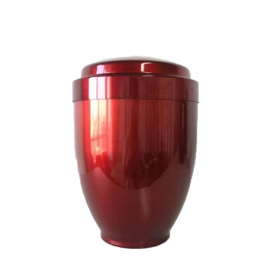 China Fashion Keepsake Biodegradable Ash Metal Cremation Single Superior Burial Urn for sale