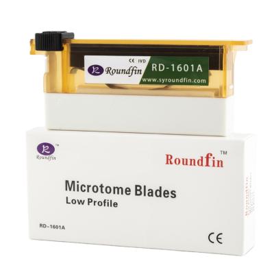 China Pathology Microtome ROUNDFIN Pathology Microtome Blade Low and High Profile Disposable Microtome Blades for sale