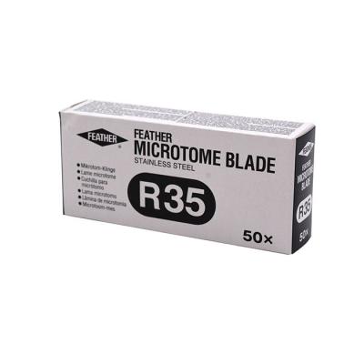 China SmoothMicrotome Blade Tissue Microtome Knife Blade Disposable Feather S35 S35/R35/N35 Price for sale