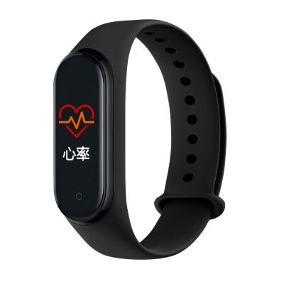 China Build in band waterproof ble blood pressure heart rate monitor instant hot selling fitness sports smart watch bracelets new band m4 for sale