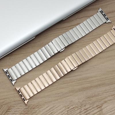 China Luxury Stainless Steel Metal One Link Strap 38/40/41/45mm For Apple Watch Men Watch Stainless Steel Watch Band for sale