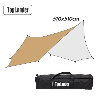 China Large Fly Sheet Intimidating Waterproof Camping Tarp Tent Fabric OEM Large Foundations Premium for sale