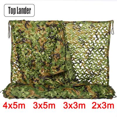 China Camouflage Car Tent 4x5m Camouflage Netting Camouflage Netting Army Military 2x3m Nets Shade Mesh Hunting Garden Car Outdoor Sun Shelter Tarp Camping Tent for sale