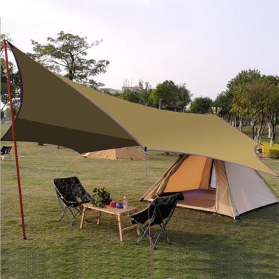 China Extended Type PU3000mm Lightweight Car Sun Shade Sail Covering With Awning Pole for sale