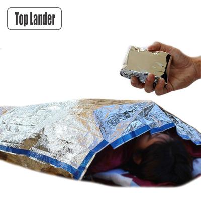 China Outdoor Survival Emergency Rescue Sleeping Bag Military Army Portable Ultralight Camping Aluminum Sleeping Bag 1 Envelope Type for sale