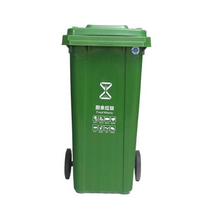 China Sustainable 120l Plastic Bin Wheelie Bin Recycle Outdoor Waste Garbage Container Waste Bin for sale