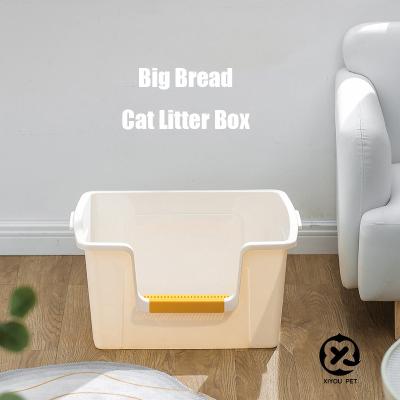 China Customized best quality factory polypropylene high edge direct sale large capacity thickening easy clean filtration Cat Litter Box for sale