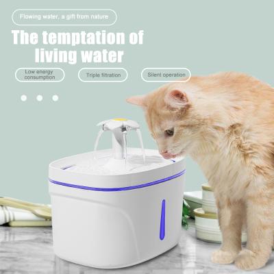 China 2023 Automatic Mode Low Energy Consumption Triple Filtration Pet Water Fountain Superior ABS Material Premium Smart Water Fountain for sale