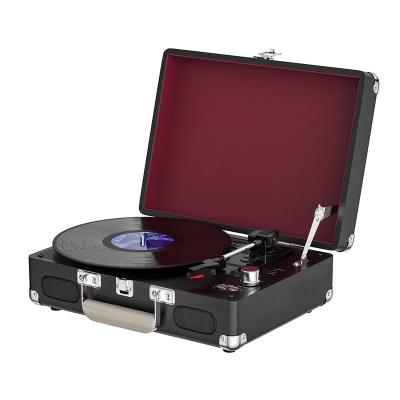 China 33/45/78 Record /USB/Record Player 3 Speed ​​Record Player Suitcase Inbulit Speakers Auxin Turntable With RCA Line MP3/Earphones/USB Recording for sale