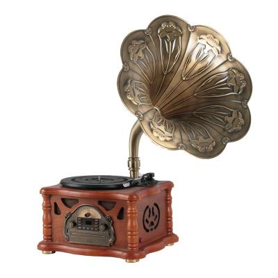 China Retro Home Decoration Antique Imitation Phonograph With Music Player for sale