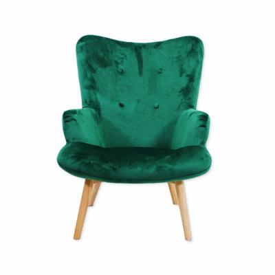 China Luxury MINK Wholesale Large Velvet Leisure Classic Soft Comfortable Modern Living Room Accent Luxury Chair for sale