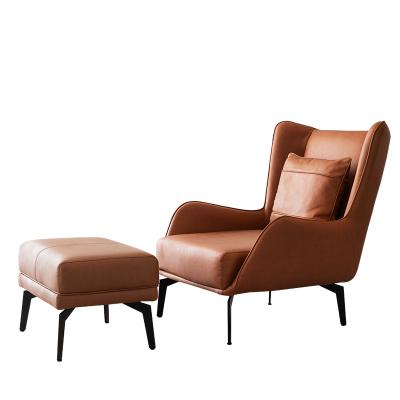 China MINK Living Room Extensive Simulation Leather Chairs Luxury Furniture Arm Sofa Chairs In China for sale