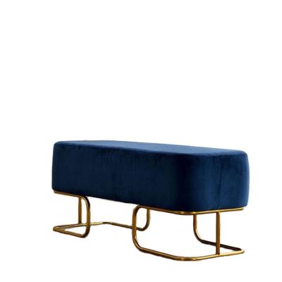 China Wholesale New Design High Quality Velvet Storage VISON Large Ottoman Bench For Bedroom for sale