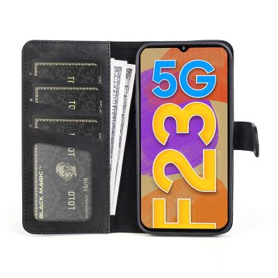 China Shockproof Phone Case 2022 Leather With Wallet Phone Case Bag For Samsung M23 F23 5G Cell Phone Case for sale