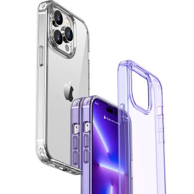 China New Shockproof Soft TPU Frame PC Motherboard Transparent Color Can Be Customized For iphone Phone Case For For iPhone 14 Pro Max for sale