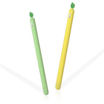 China Wholesale 7 Style Simple Basic Colors Available Silicone Vegetable Cover For Apple Pencil 2 Case for sale