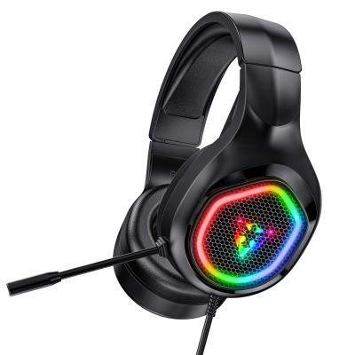 China Noise Canceling MIC G1 Nois Cancellation Hot-selling Wired Headphones With Mic Luminous Gaming Earphone for sale