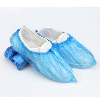 China Nonwoven China Manufacturer Approved Non Slip Medical Shoe Covers Disposable Waterproof Plastic CPE Shoe Cover for sale