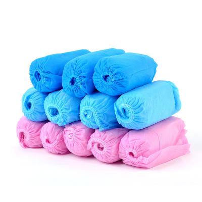 China Wholesale Nonwoven Polypropylene Jumbo Fabric Roll Nonwoven Shoe Covers 35gsm Thick PE Disposable Shoe Cover for sale