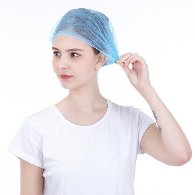 China The greetmed disposable nonwoven clip hat 21 inch clip single elastic price clip disposable hat factory for sale