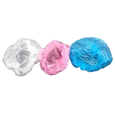 China Eco-Friendly Disposable Colorful Crowd Hat Colorful Hair Crowd PP Double Elastic for sale