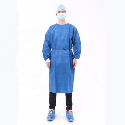 China disposable non woven cpe isolation gown sms disposable isolation gown for hospital medical use for sale