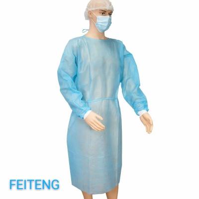 China Medical Disposable Isolation Eco - Friendly PI Dress Non Woven PP Knitted Cuff With Multiple Color for sale