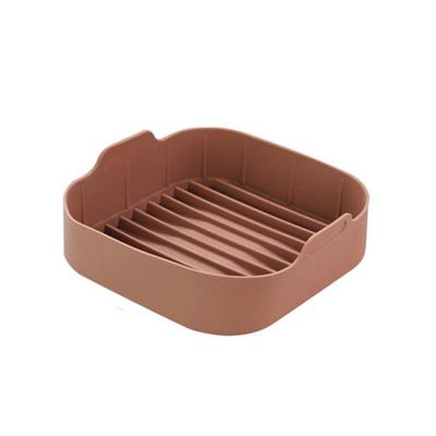 China Viable Hot Selling Silicone Air Fryer Pot Bread Cake Grill Pan Baking Oven Tray Home Kitchen Kitchen Safe Tool for sale