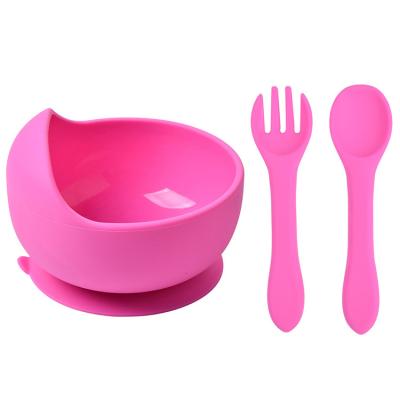 China Modern Cheap Bib Set 2022 Silicon Food Baby Feeding Suction With Silicone Bowl And Spoon for sale