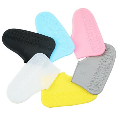 China Lightweight Cheap Anti-Skid Slip-Resistant Silicone Rain Shoe Covers Toddler Boots Proof Waterproof Zipper Shoes Cover for sale