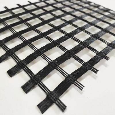 China High tear resistant wholesale geogrid asphalt reinforcement best polyester geogrid for road for sale