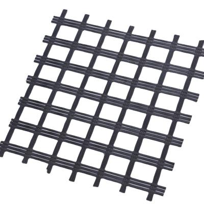 China high tensile & low elongation fiberglass geogrid price biaxial fiberglass mesh geogrid geotextile 300/300KN/M for sale