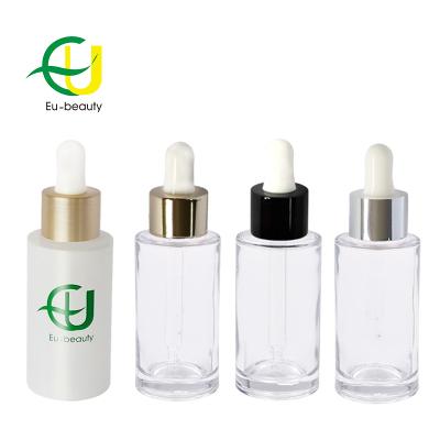 China Cosmetics Empty High Standard Cosmetic Bottle Glass With Glass Bottle 30ml Dropper for sale