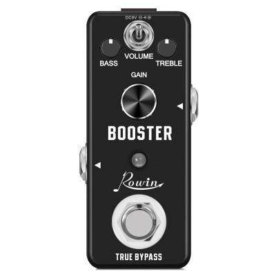 China GUITAR Budget Rowin LEF318 Booster Effects (Bass/Volume/Treble) Pedal with Cool Sound for sale