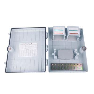 China Network 64 72 FTTH FTTB FTTX 96 Core Outdoor Cable Cassette PLC Splitter Terminal Box Junction Box High Strength Fiber Optic ftth Distribution Box for sale