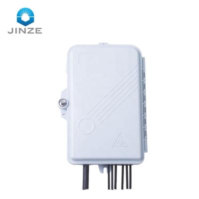 China FTTH FTTB FTTX Network JINZE PC ABS 6 Core Fiber Termination Box FDB 6 Ports Fiber Optic Distribution Box With Pigtail For Telecommunication for sale